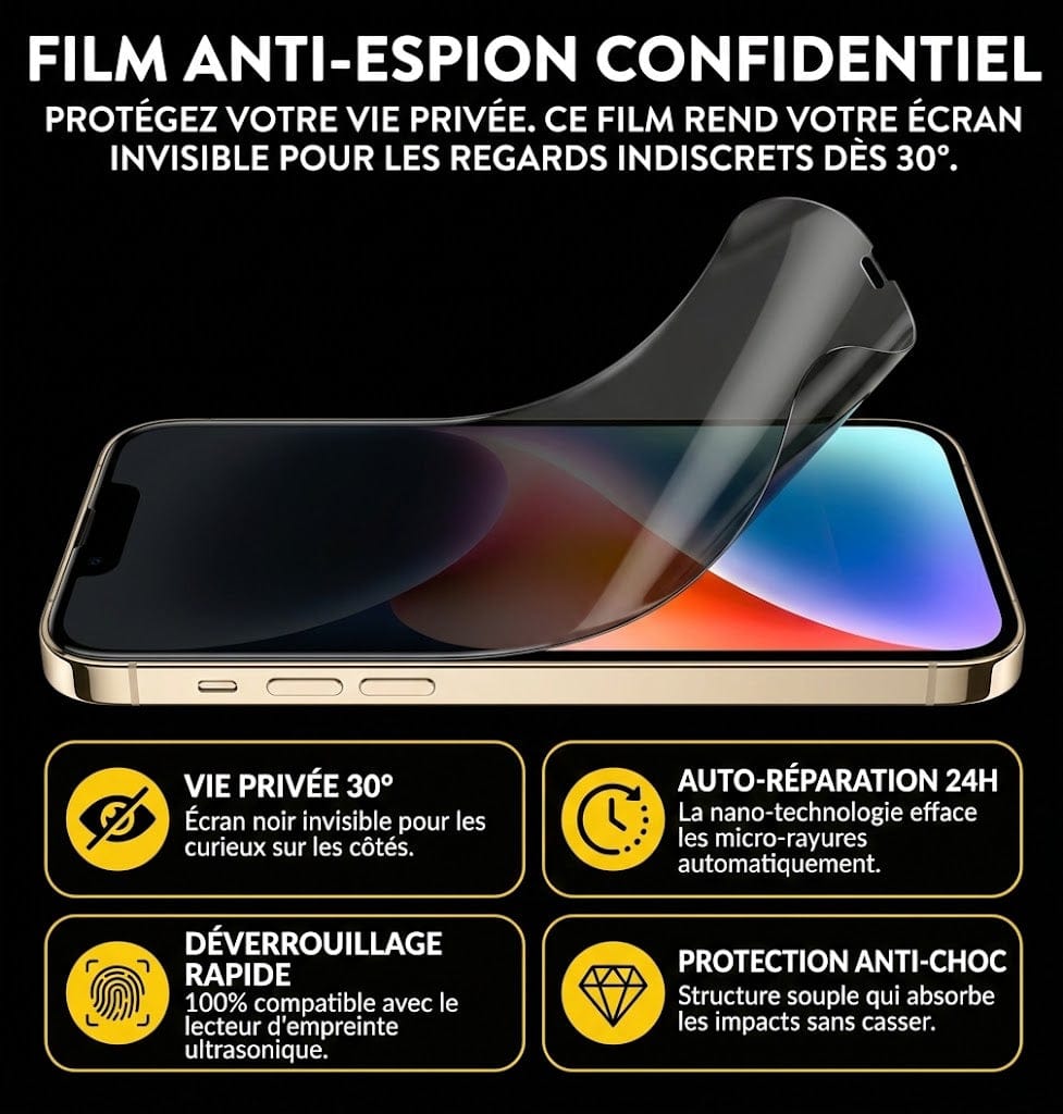 Matte Privacy Guard – Hydrogel RockSpace (Boîte de 20 unités)